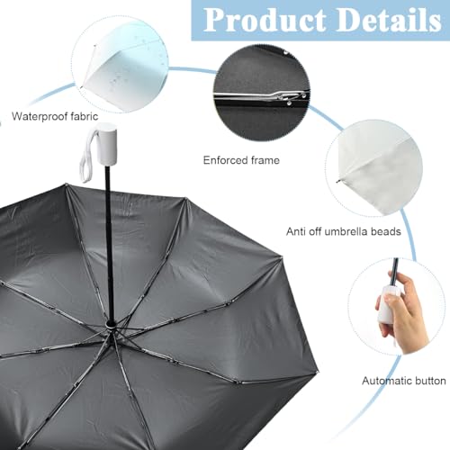 PALAY® Automatic Folding UV Umbrella for Women Kids 8 Fiber Ribs Gradient Modern Style Travel Rain Sun Proof UPF 50 One Button Open Close Ultra Lightweight Azure Blue 3PCS PALAY® Automatic Folding UV Umbrella for Women Kids 8 Fiber Ribs Gradient Modern Style Travel Rain Sun Proof UPF 50 One Button Open Close Ultra Lightweight Azure Blue 3PCS